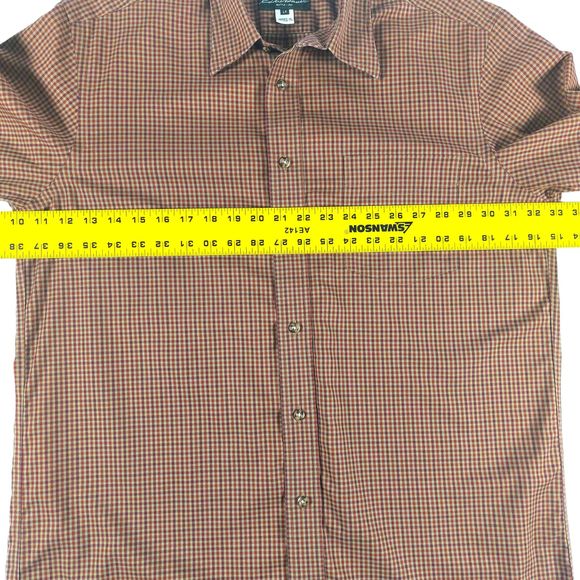 Eddie Bauer Shirt Mens Large Tall LT 100% Baumwolle Cotton Button Down Shirt - Picture 4 of 10